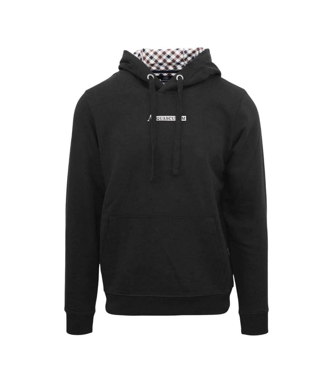 Sweat À Capuche Motif/style Lettrage Homme Noir Aquascutum-1
