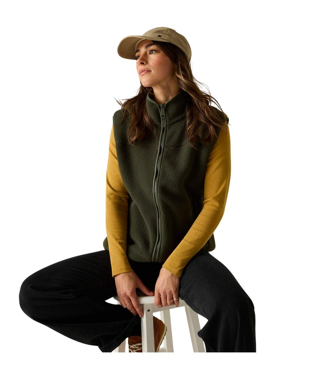 Veste Sans Manches Frankie Femme Kaki Foncé Regatta-4