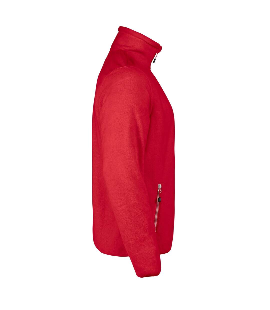 Mens Rocket Full Zip Fleece Jacket Red Printer-4