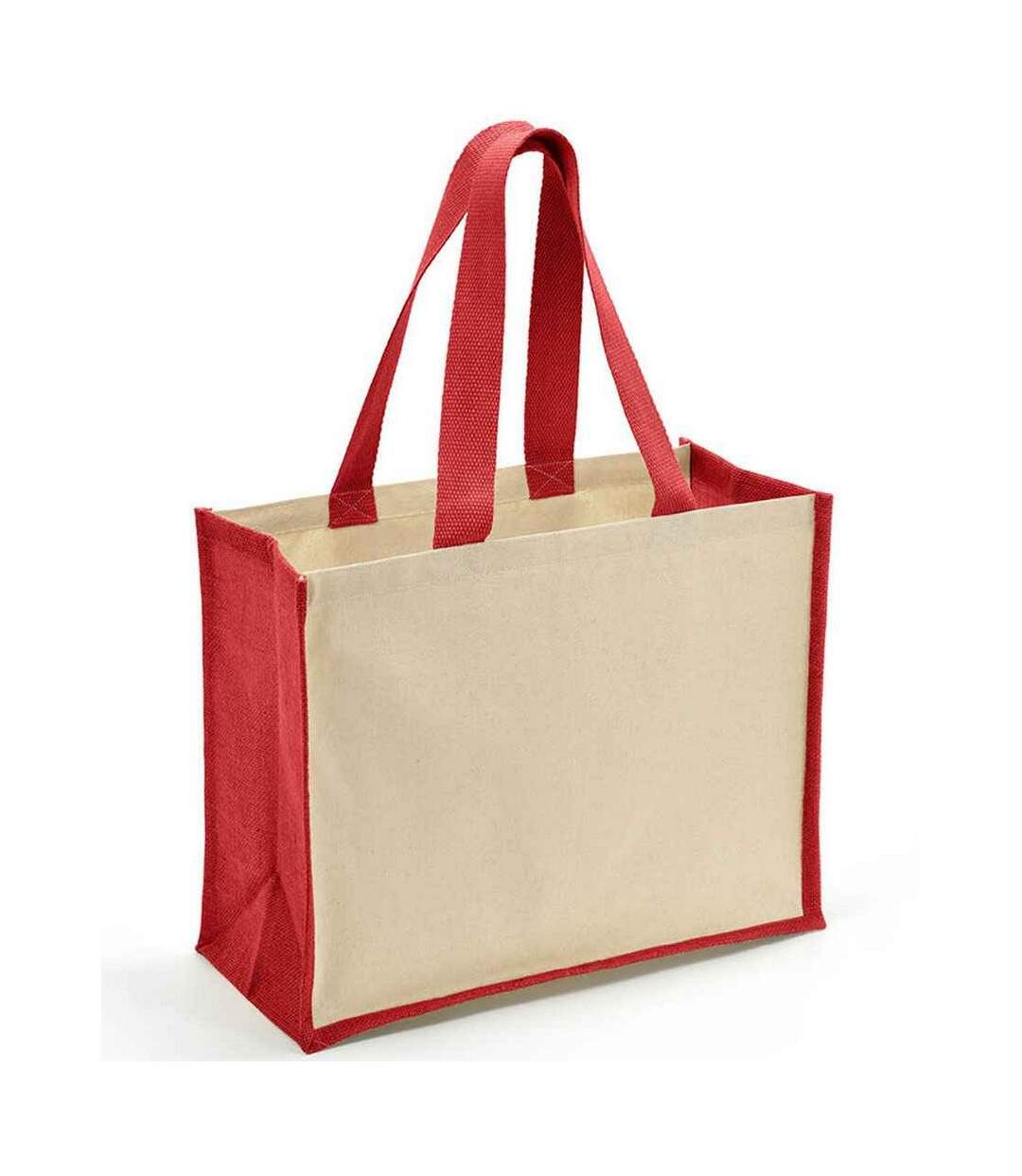 Sac de courses taille unique beige pâle / rouge Brand Lab-1