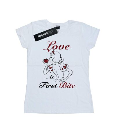 Disney Princess - T-shirt SNOW WHITE LOVE AT FIRST BITE - Femme (Blanc) - UTBI36797