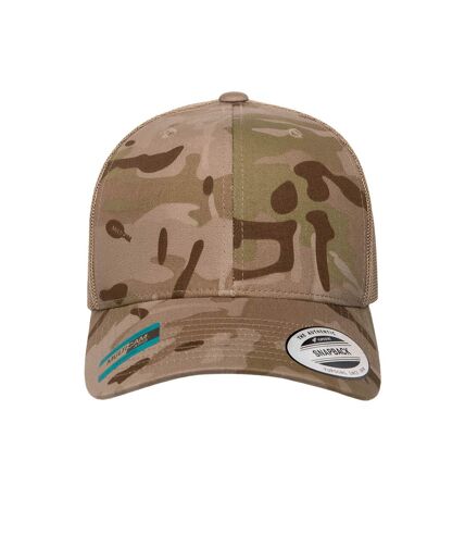 Flexfit by Yupoong Multicam Retro Trucker Cap (Arid/Tan) - UTRW7582