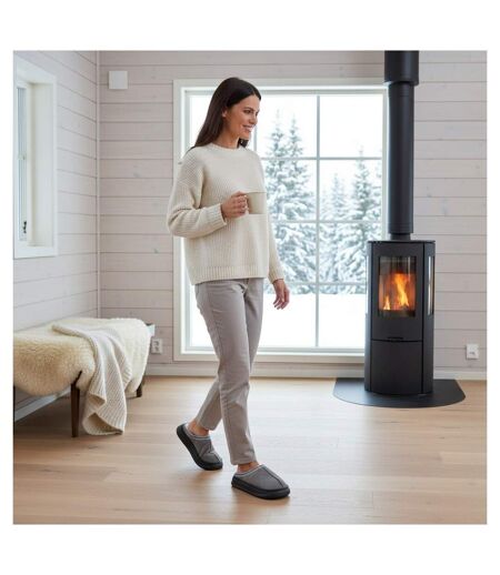 OZABI Mules Femme Style Scandinave, Intérieur Fourré, Semelle Antidérapante