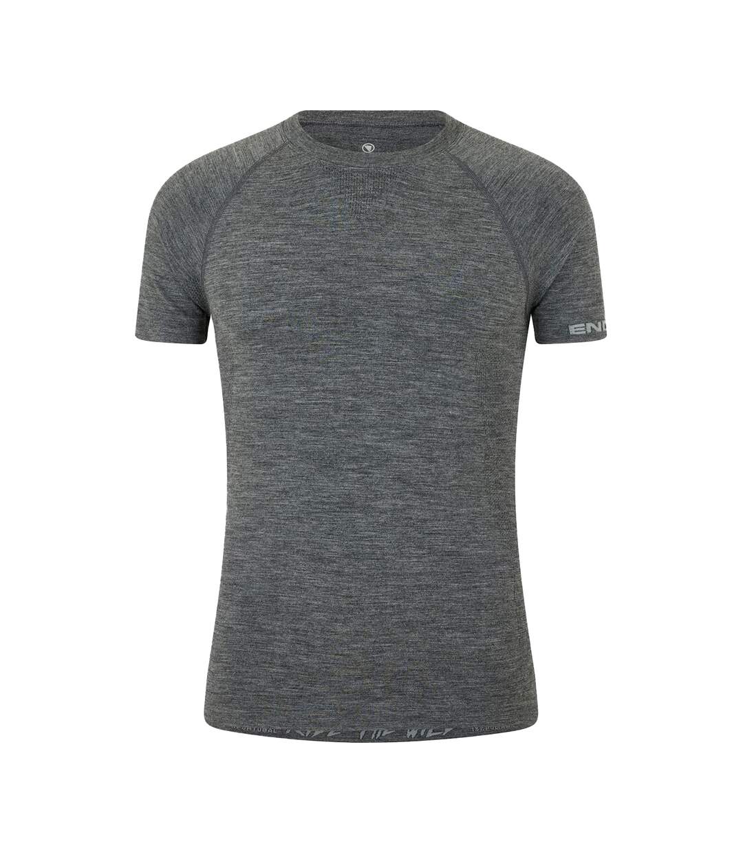 Mens Pross Logo Base Layer Top Grey Endura-1