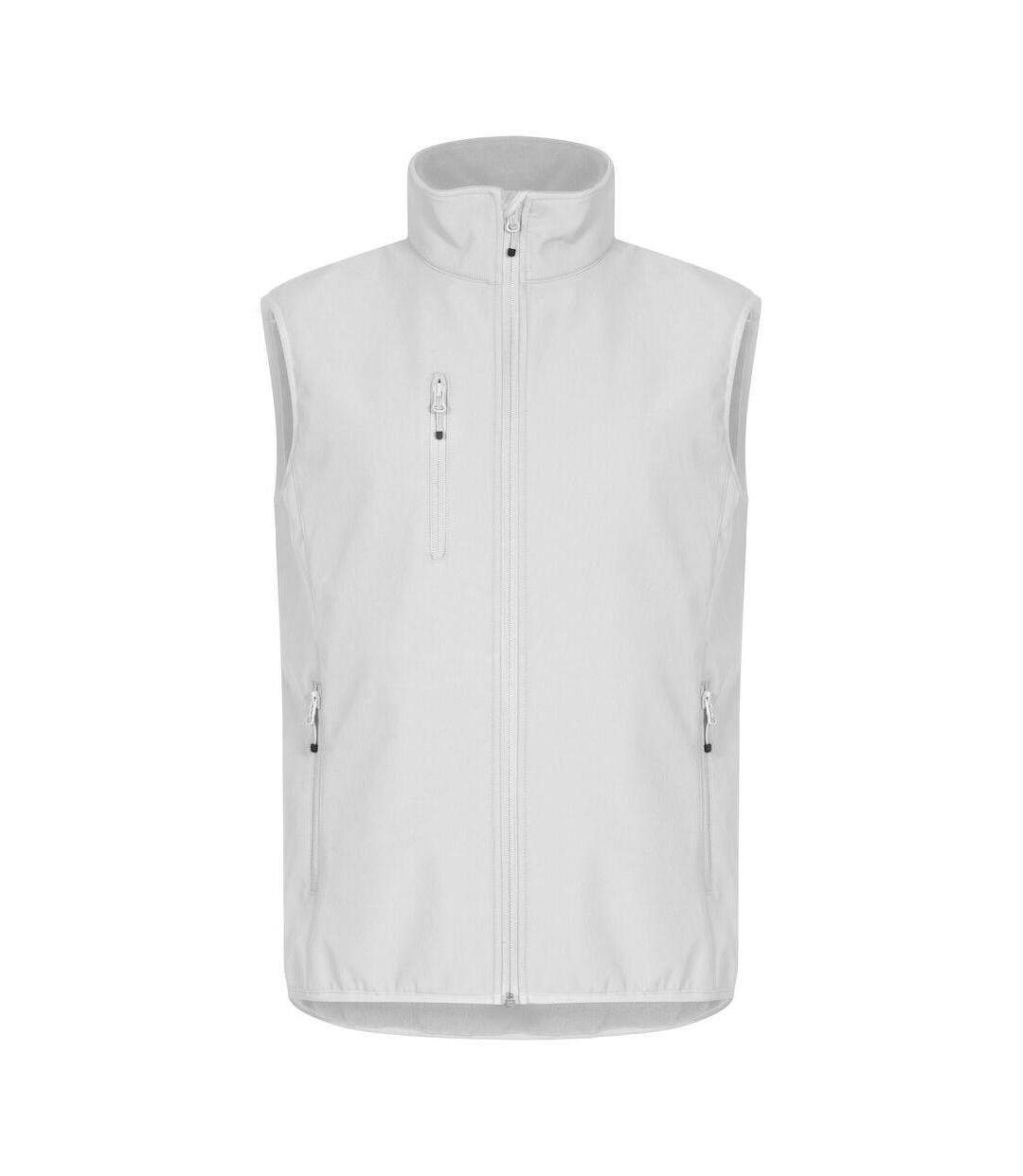 Mens Classic Soft Shell Jacket White Clique-1