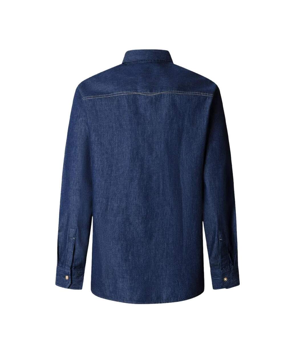 Chemise bleu homme pepe jeans abel-2