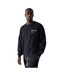 Mens Back Print Crew Neck Sweatshirt Black Fiftyfive-1