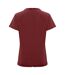 Womens/ladies Husky T-shirt Garnet Red Roly-2