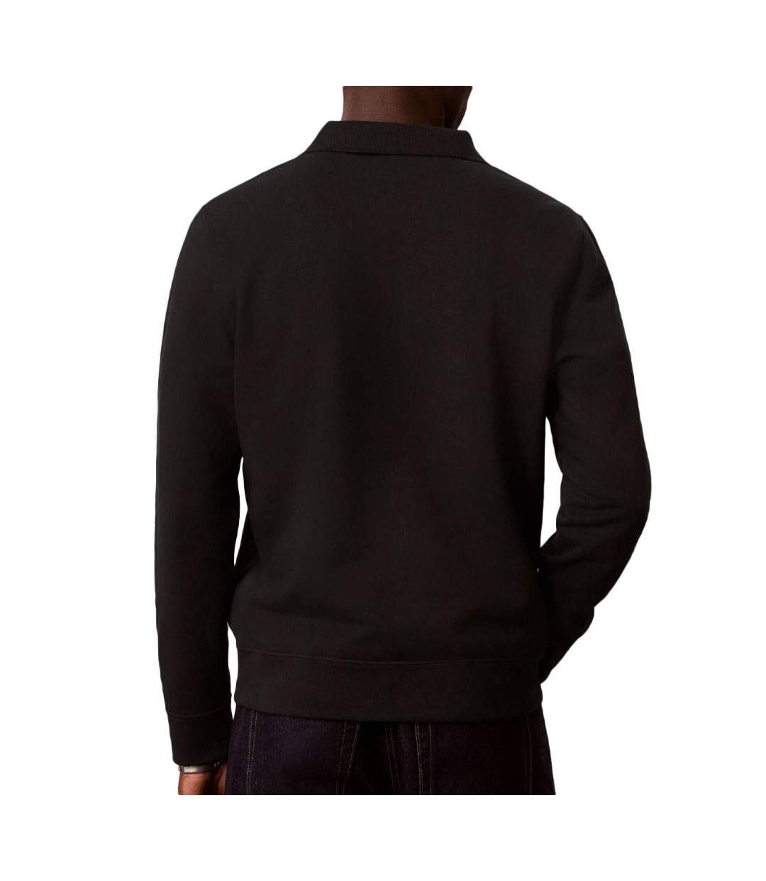 Polo noir homme calvin klein jeans monog-2