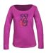 Mayflower NEON1 : Tee-shirt manches longues rose fushia 100% coton éclatant-5