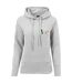 Womens/ladies Damen Kicks Love Embroidered Hoodie Sweat À Capuche Brodé Gris Mister Tee-2