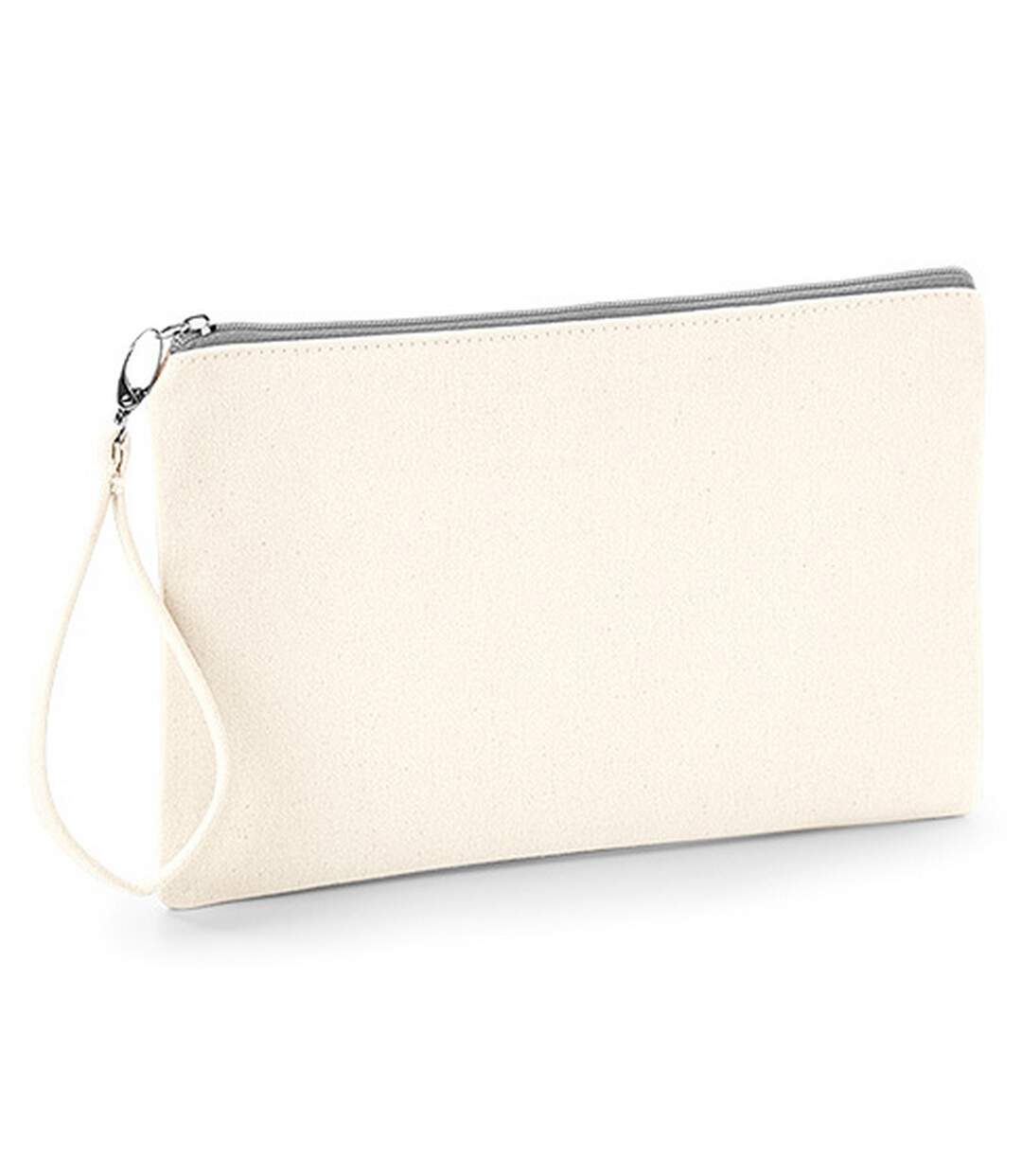 Westford Mill Pochette de poignet en toile (Naturel/Gris clair) (10.2 x 6.7in) - UTPC3551