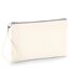 Westford Mill Canvas Wristlet Pouch (Natural/Light Gray) (10.2 x 6.7in)