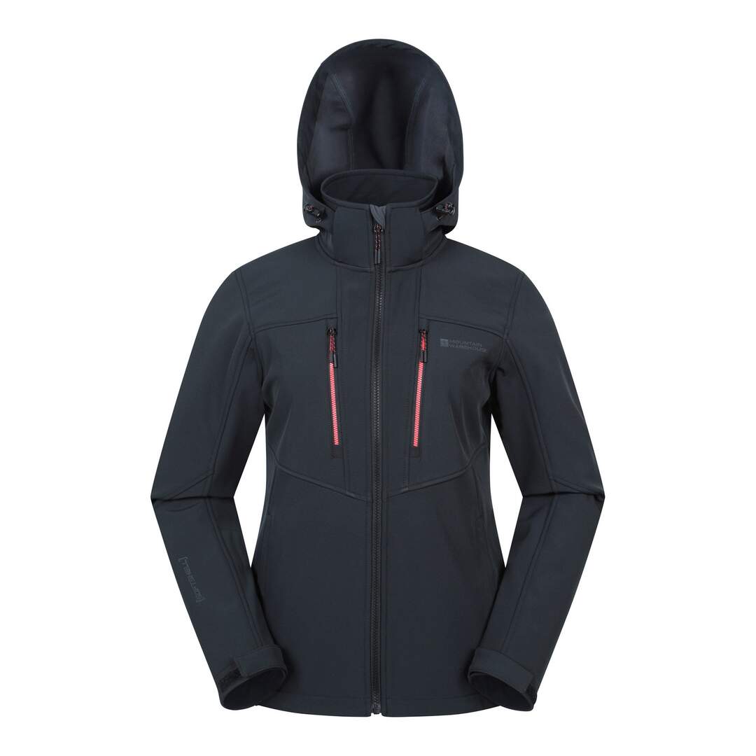 Veste softshell genesis femme noir Mountain Warehouse-1