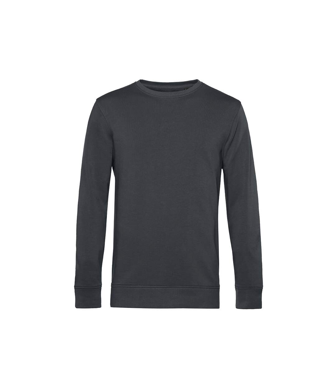 B&C Sweat organique à col ras du cou pour hommes (Asphalte) - UTBC4691