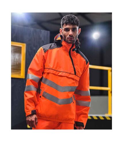 Blouson d´aviateur hi-vis overhead homme orange / gris Tactical Threads