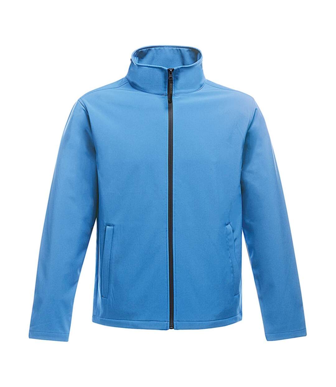 Veste softshell homme - TRA628 - bleu clair et marine