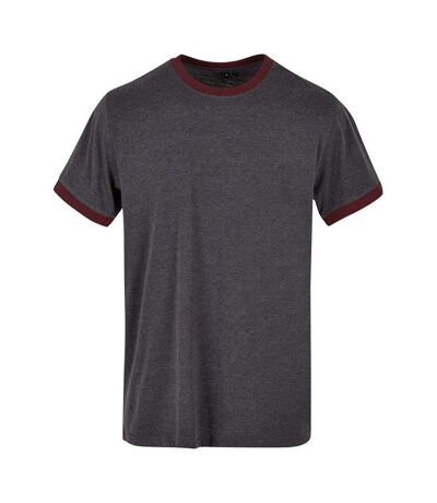 T-shirt Homme Charbon Pourpre Build Your Brand