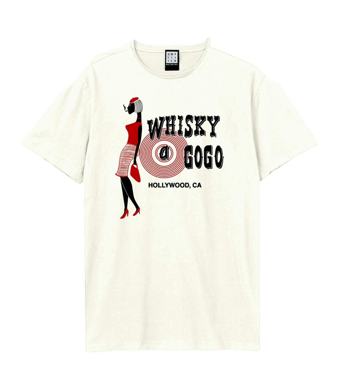 T-shirt Smokin' Adulte Vieux Blanc Amplified-1