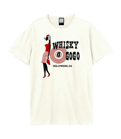 T-shirt Smokin' Adulte Vieux Blanc Amplified