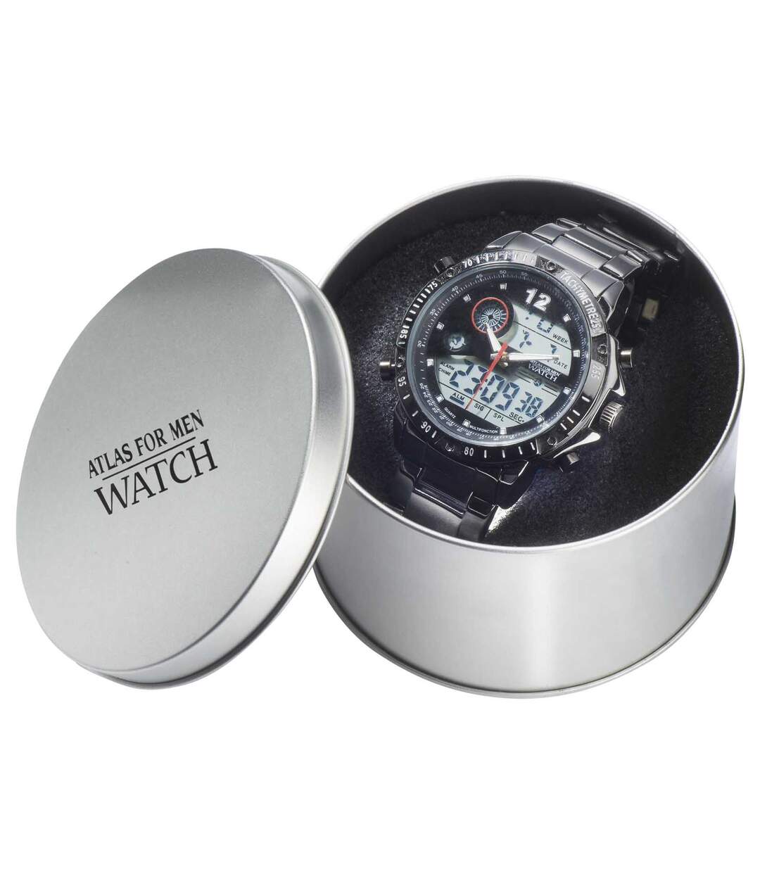 Die Armbanduhr Chronometer mit Doppel-Anzeige Atlas For Men
