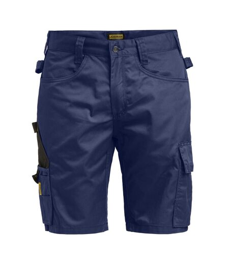 Mens Cargo Shorts Navy Black Jobman