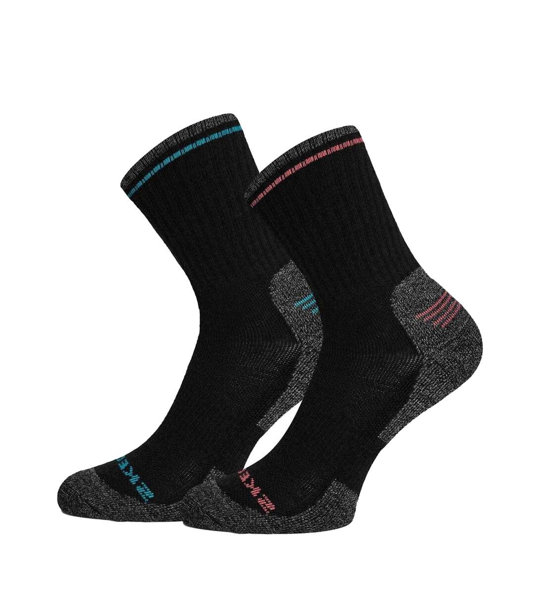 Lot De 2  Chaussettes Marche Homme Noir Skechers-2