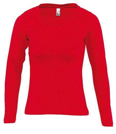 T-shirt manches longues FEMME - 11425 - rouge