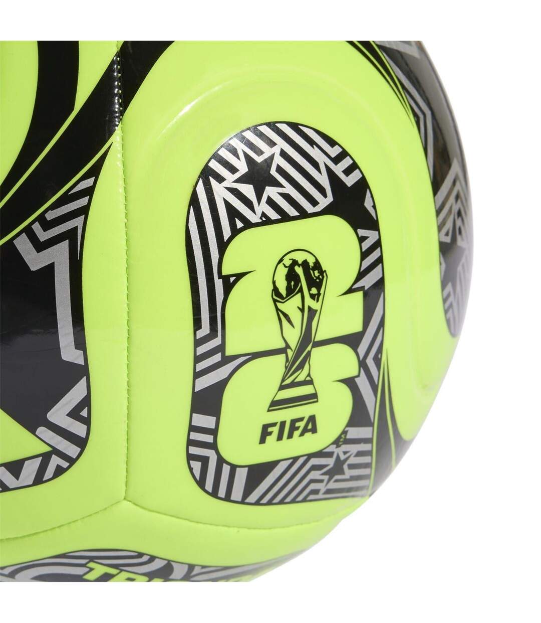 Ballon De Foot Trionda Taille 5 Citron Noir Adidas-4