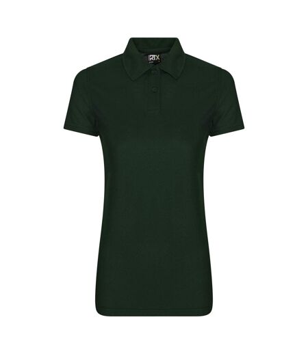 Pro RTX Womens/Ladies Pro Polyester Polo (Bottle Green)
