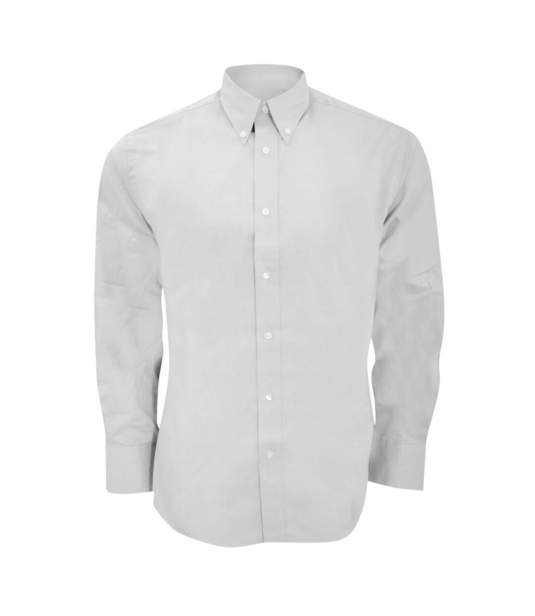 Kustom Kit Mens Long Sleeve Tailored Fit Premium Oxford Shirt (White)