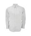 Kustom Kit Mens Long Sleeve Tailored Fit Premium Oxford Shirt (White) - UTBC1444