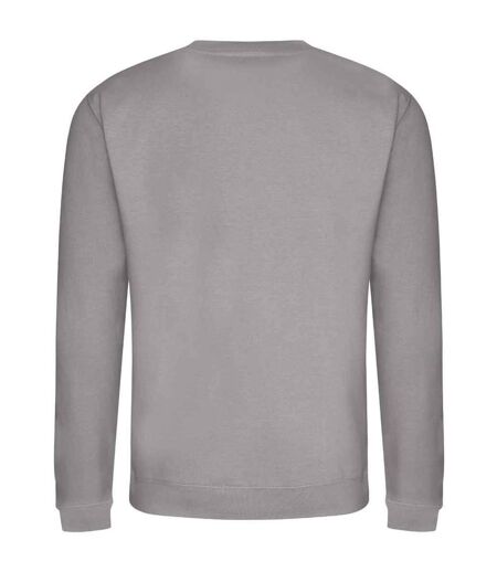 Sweat-shirt à col ras du cou pour hommes gris platine Awdis