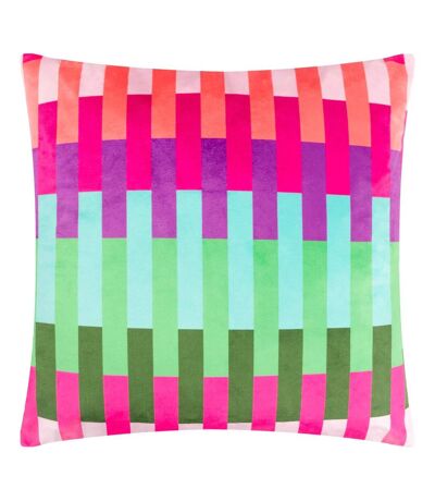 Faux-velvet cushion cover 45cm x 45cm multicoloured Heya Home