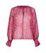 Blouse Manches Bouffantes Motif/style Abstrait Amy Femme Rouge Écarlate French Connection-1