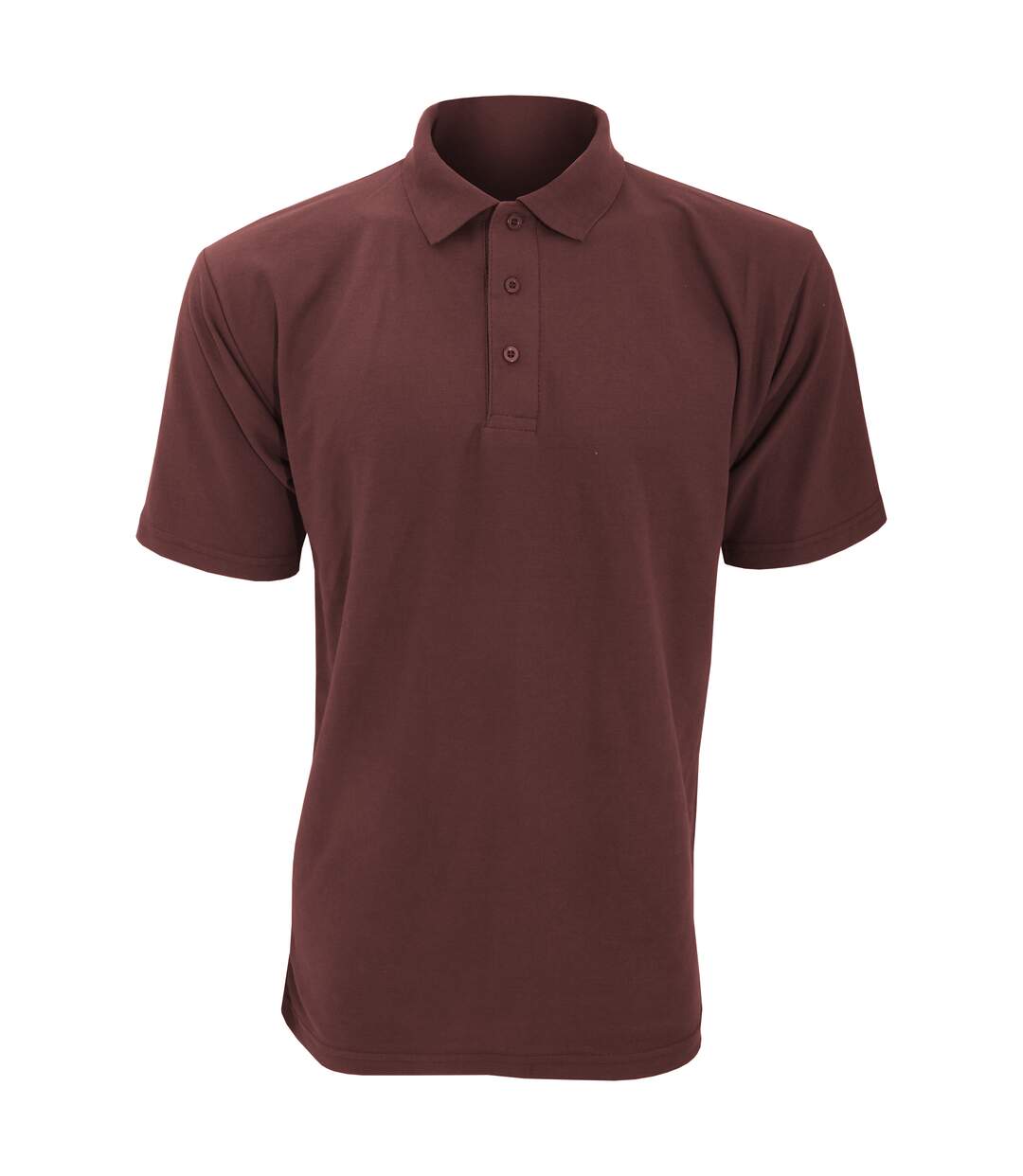 UCC 50/50 Mens Plain Piqué Short Sleeve Polo Shirt (Burgundy) - UTBC1194-1