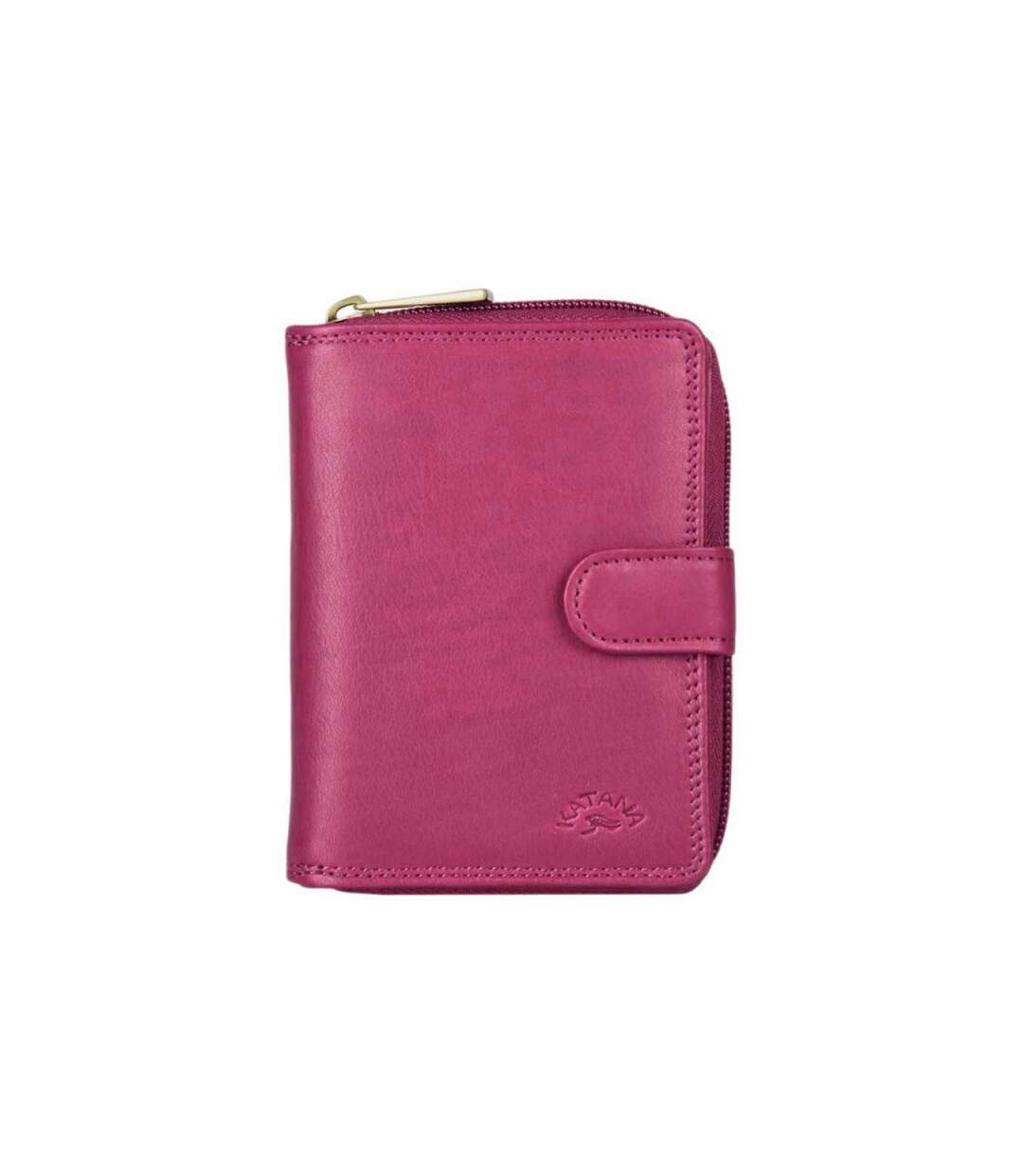 Katana - Portefeuille compact en cuir - fuchsia - 8746-1