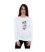 Disney Sweatshirt Offset Minnie Mouse Femme/Ladies (Blanc) - UTBI8671-1