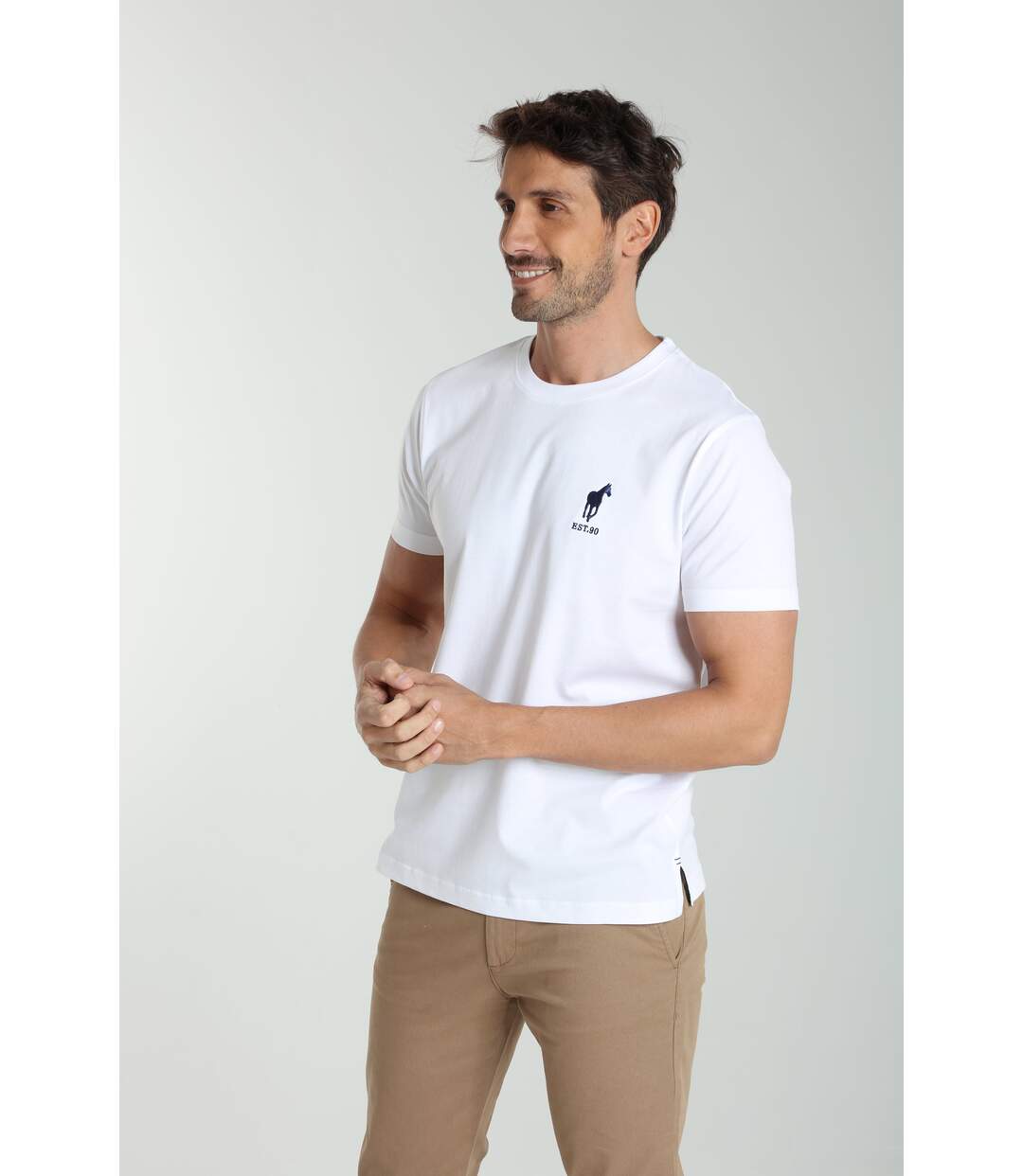 T-shirt manches courtes coton HORSE EST.90-4