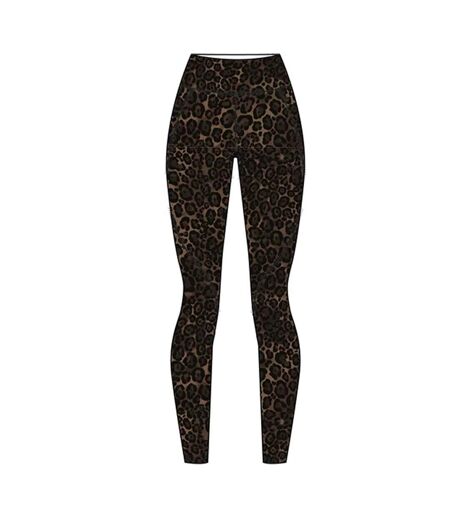 Legging Entraînement Motif/style Imprimé Léopard Power Femme Marron Sweaty Betty