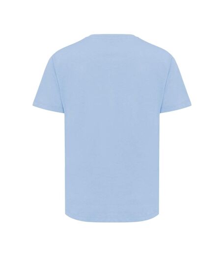 Womens/ladies yala recycled cotton lightweight t-shirt sky blue Iqoniq