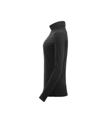 Womens/ladies Ezel Turtleneck Black Clique
