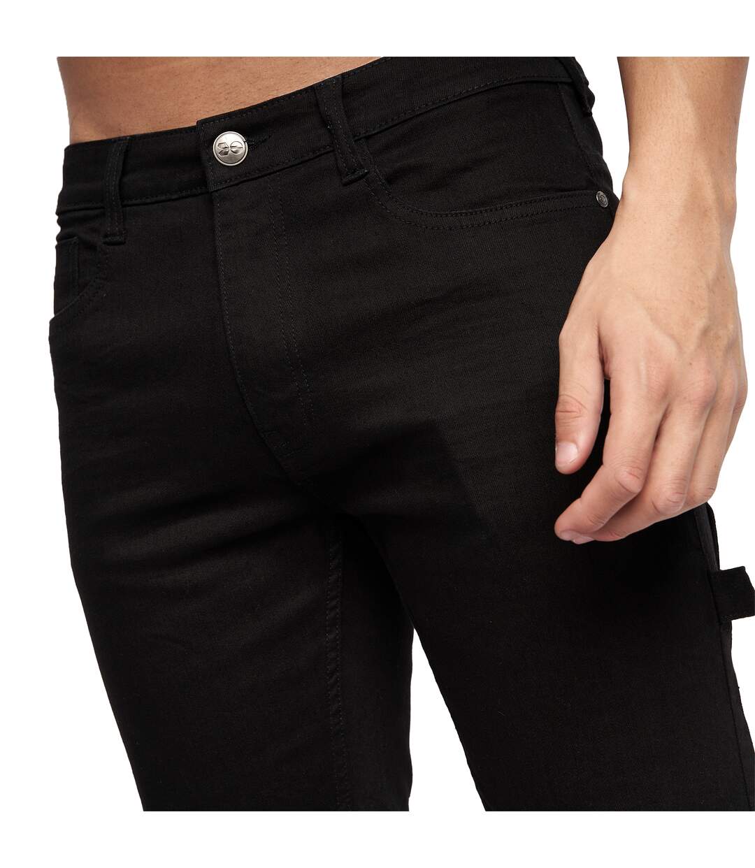 Short Carpenter Homme Noir Crosshatch-4