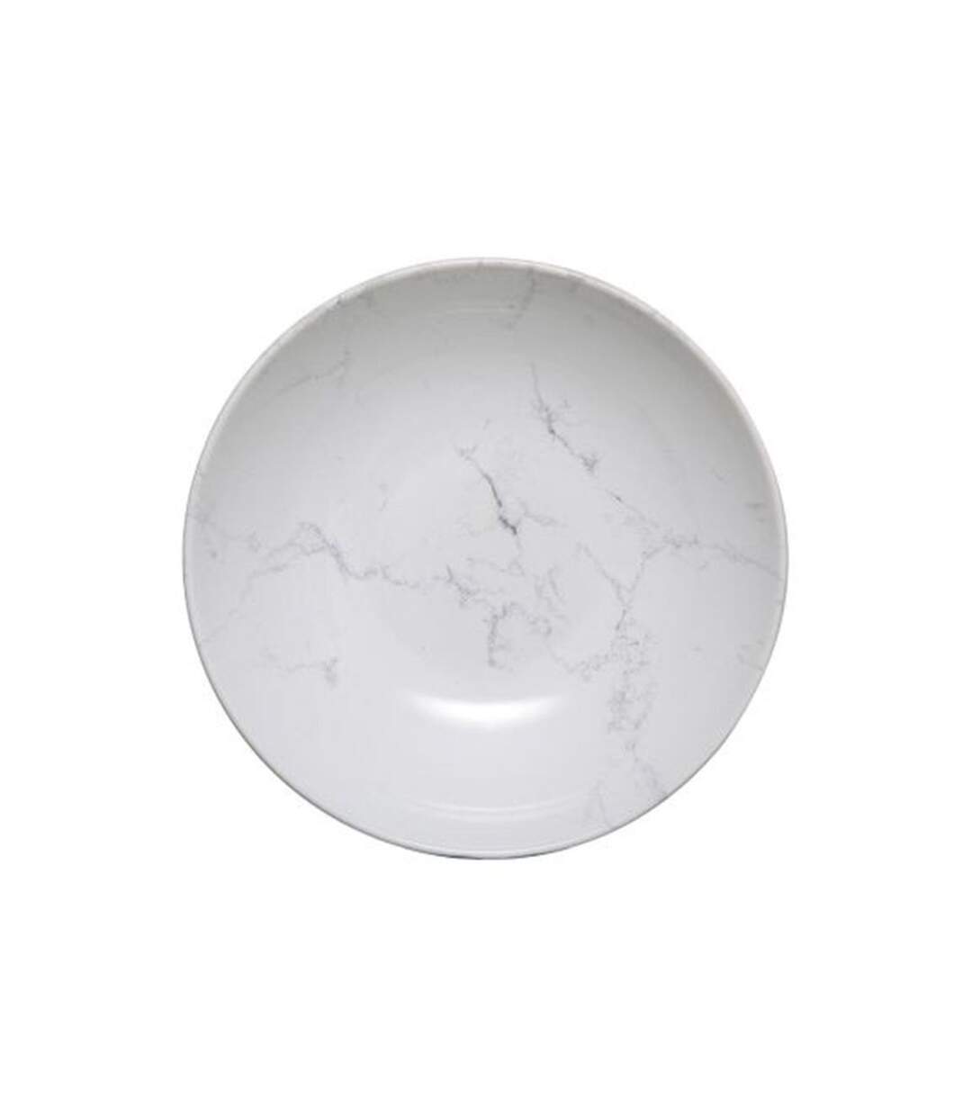 Lot de 6 Assiettes Creuses Geom 20cm Blanc-1
