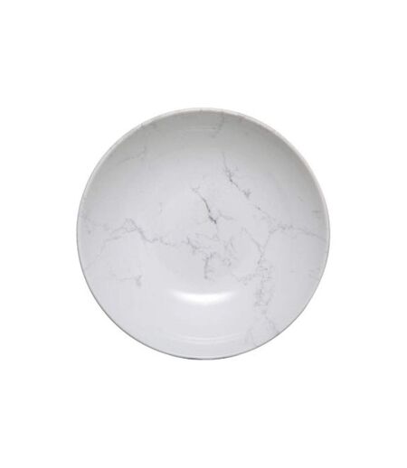 Lot de 6 Assiettes Creuses Geom 20cm Blanc