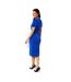 Robe Mi-longue Femme Bleu Biba-3