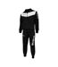 Mens Tuta Visa Tracksuit Black White Givova-1