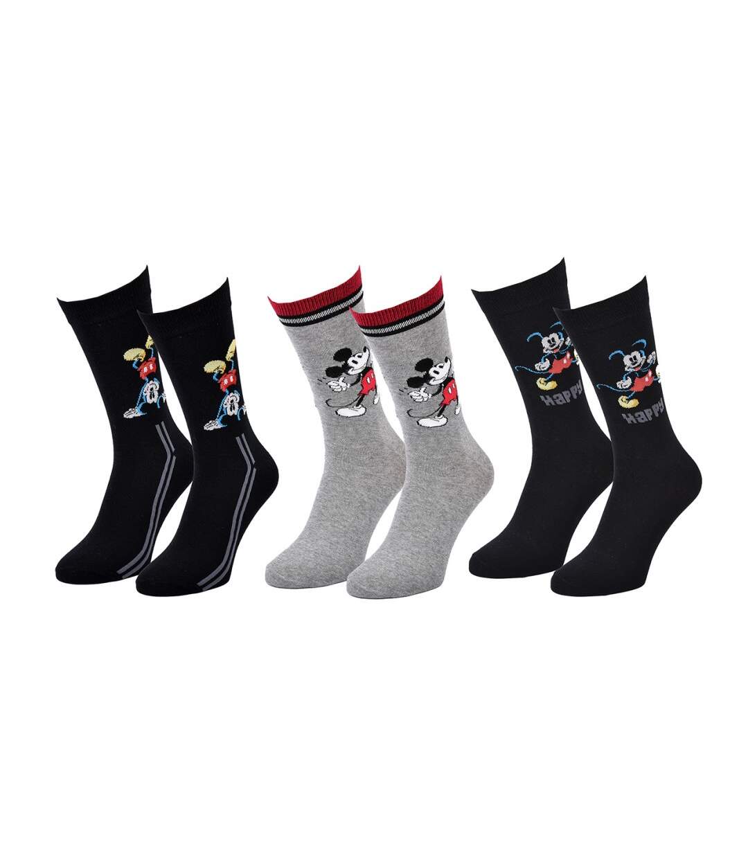 Chaussettes Pack Homme DISNEY MICKEY MOUSE - Pack de 3-3