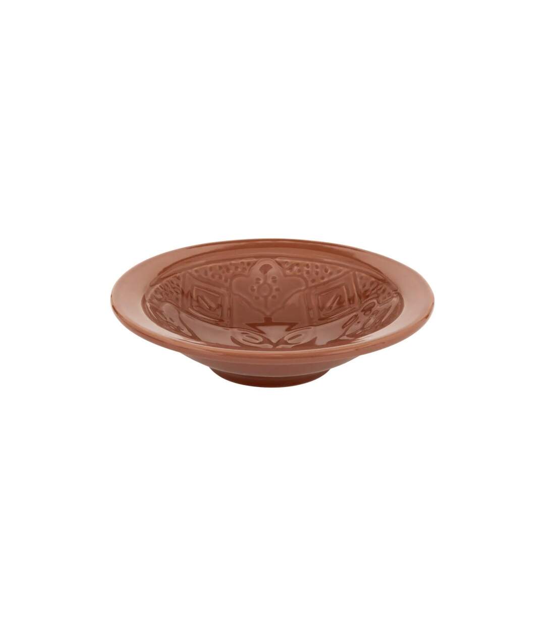 Lot de 6 Assiettes Creuses Faïence Sienna 23cm Terracotta-2