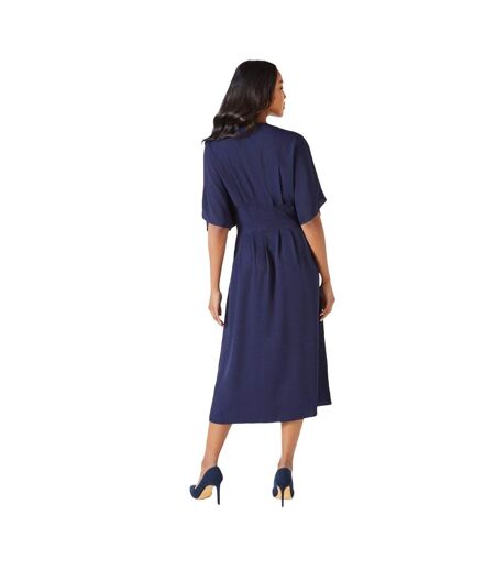 Robe mi-longue femme bleu marine Principles